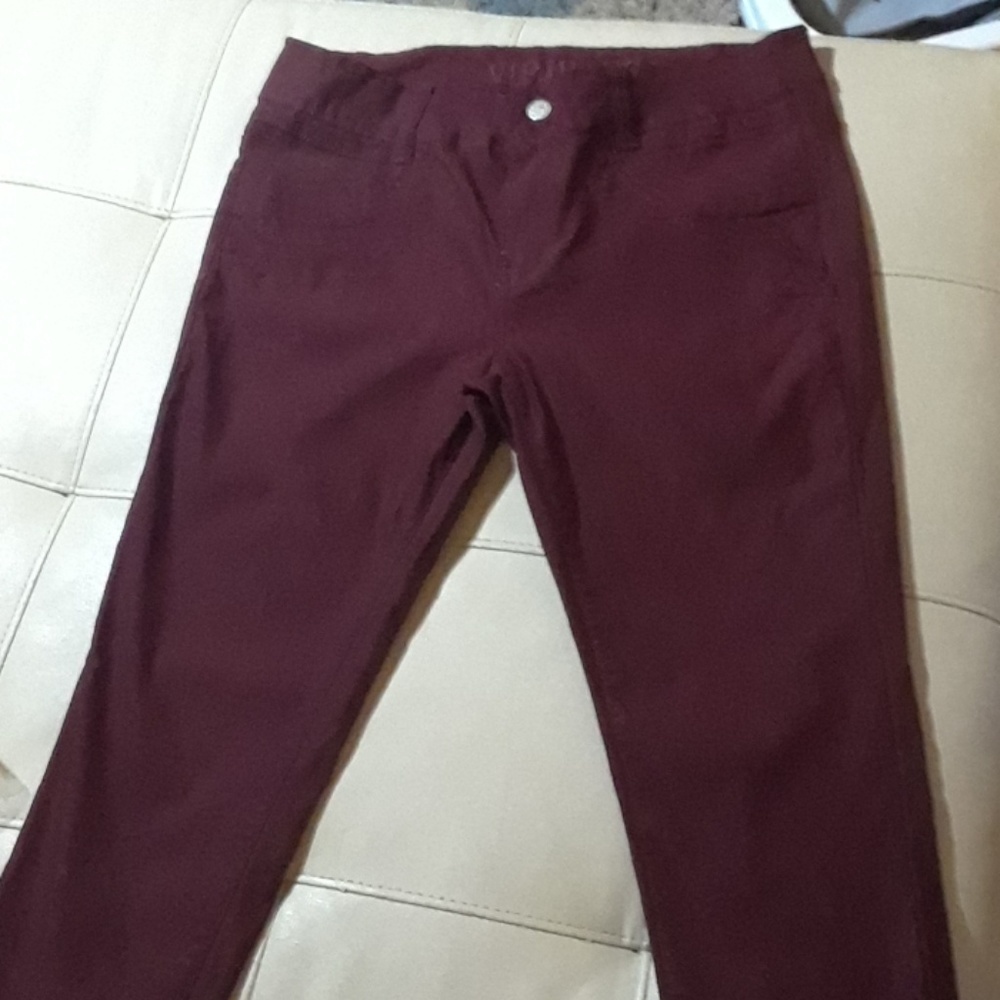 Soft Wine Red Stretch pants